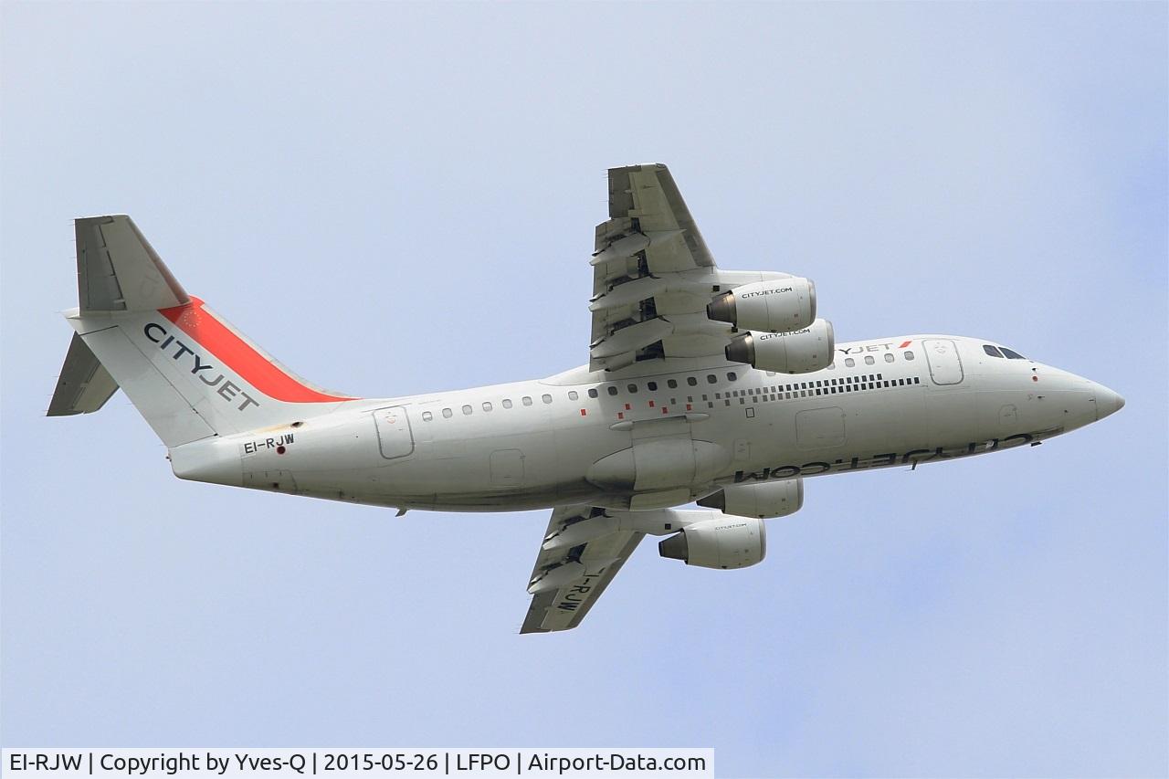 EI-RJW, 2000 British Aerospace Avro 146-RJ85A C/N E2371, British Aerospace RJ85A, Take off rwy 08, Paris-Orly airport (LFPO-ORY)