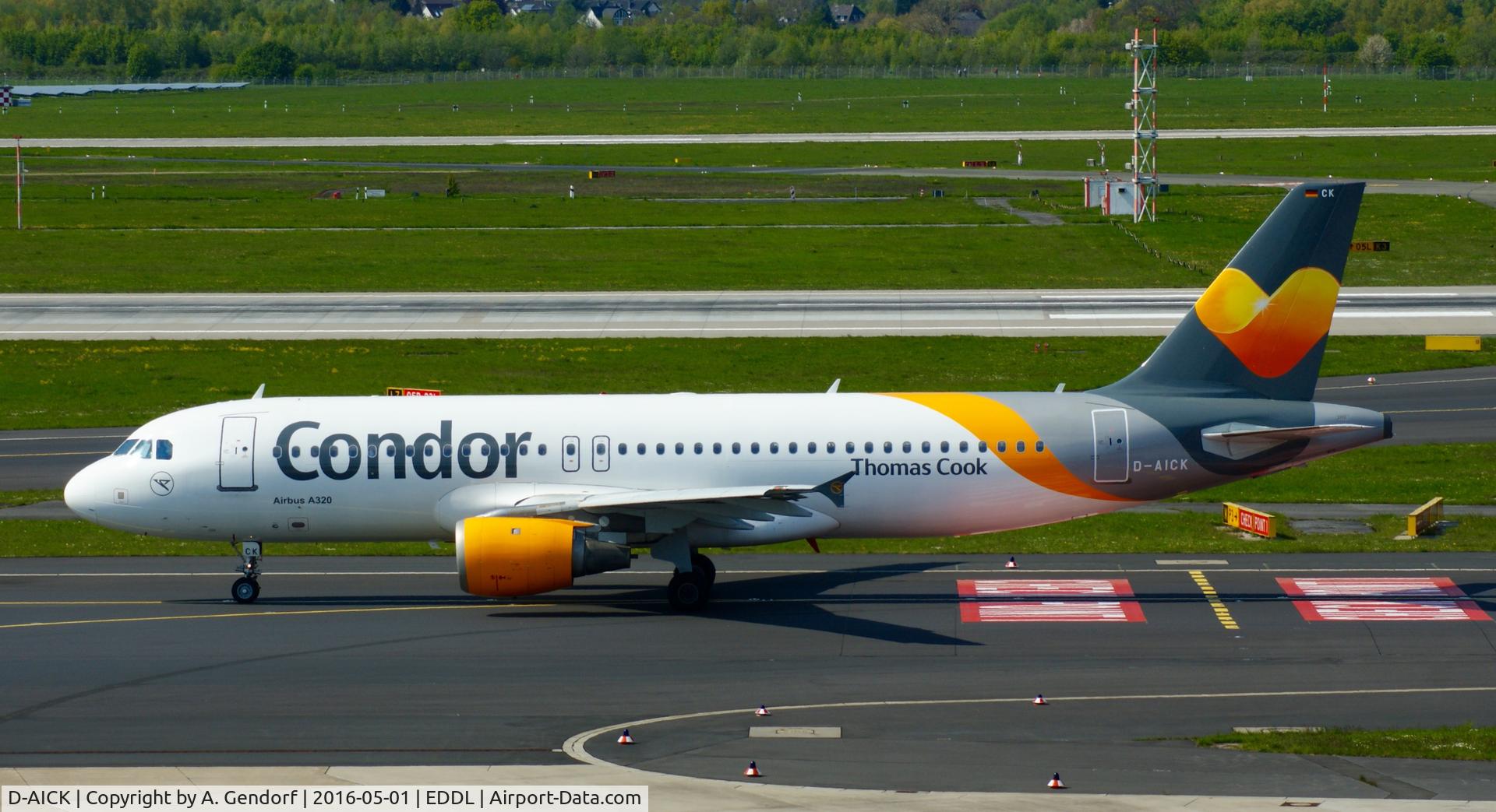 D-AICK, 2001 Airbus A320-212 C/N 1416, Condor, is here at Düsseldorf Int'l(EDDL)