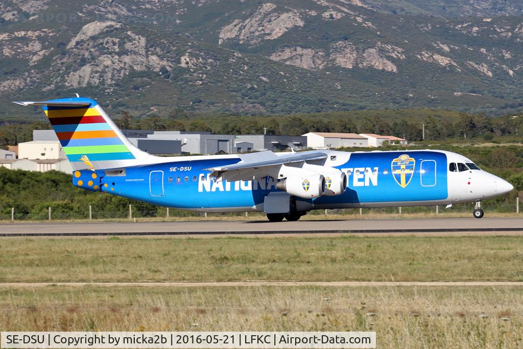 SE-DSU, 1994 British Aerospace Avro 146-RJ100 C/N E3248, Landing