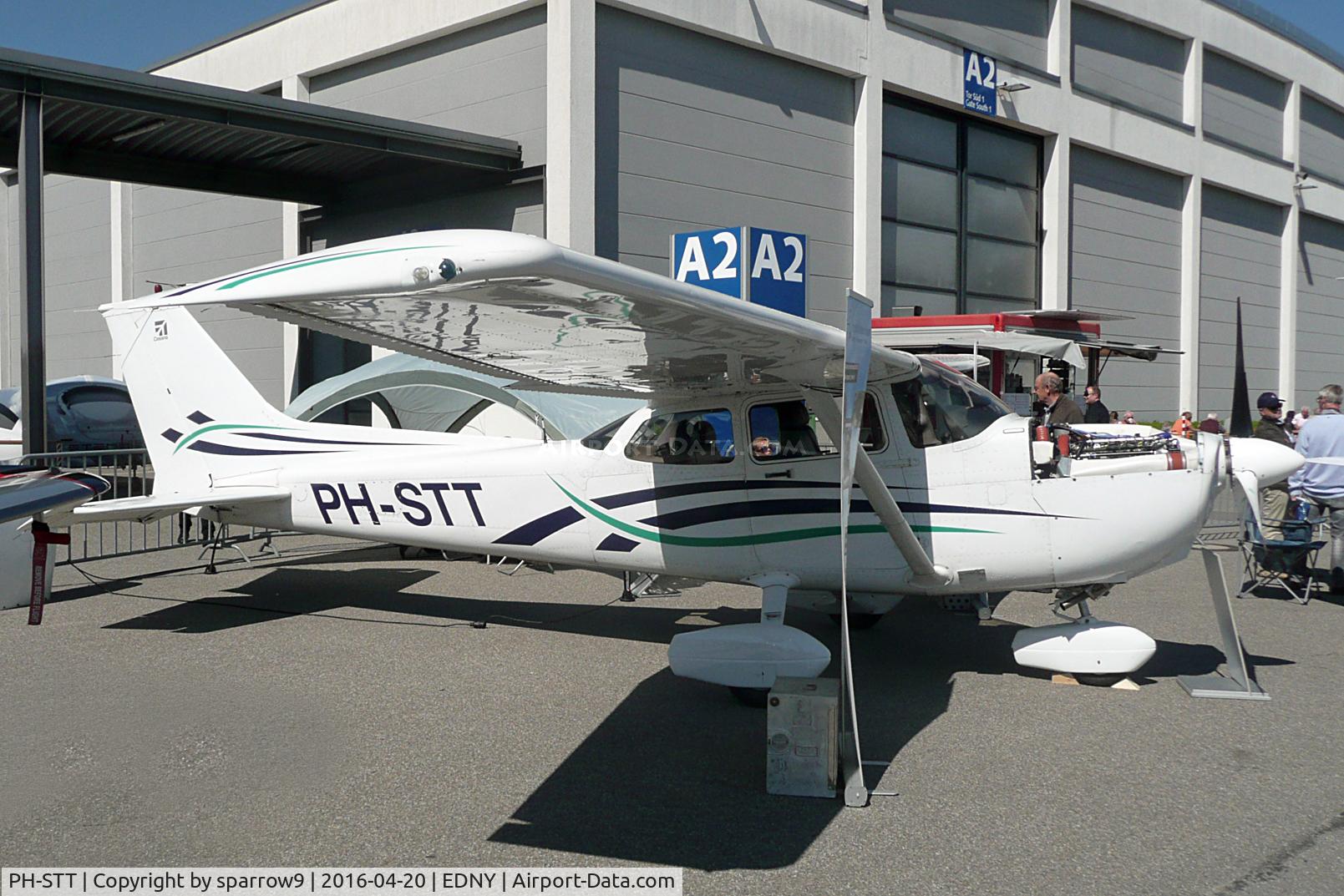 PH-STT, 2001 Cessna 172S SP C/N 172S8898, Showing its CD-135 Continental Diesel-engine at Aero Friedrichshafen. 
New paint-scheme.