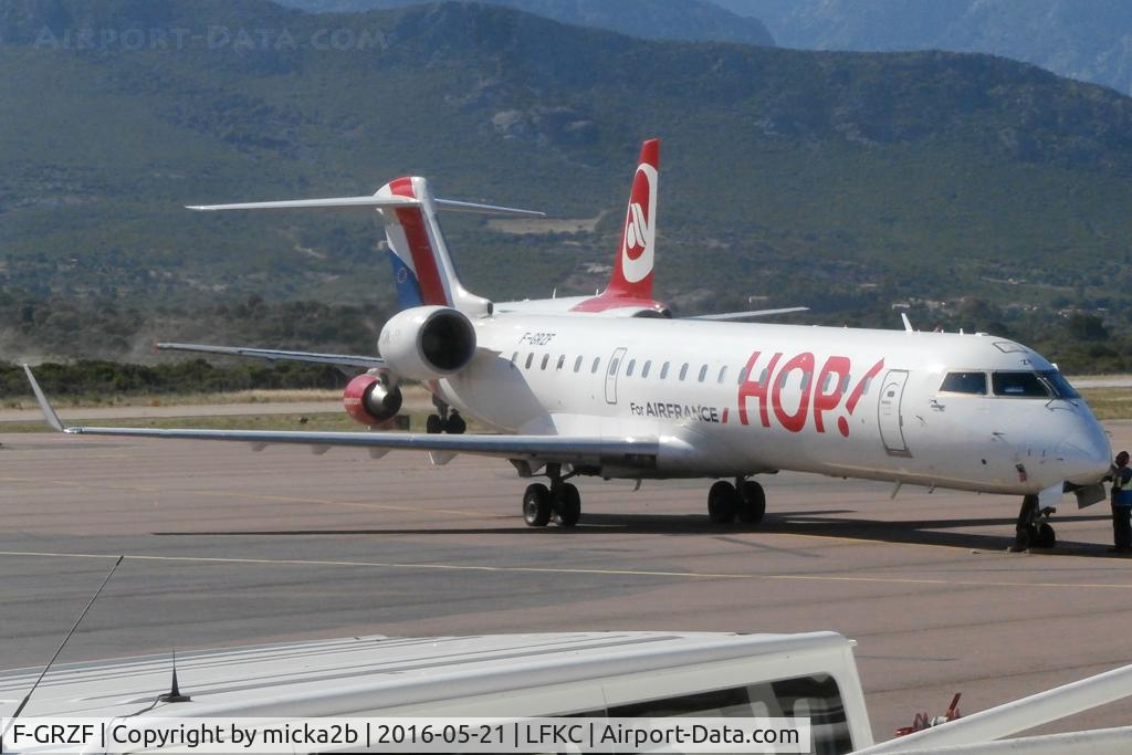 F-GRZF, 2002 Canadair CRJ-700 (CL-600-2C10) Regional Jet C/N 10036, Parked