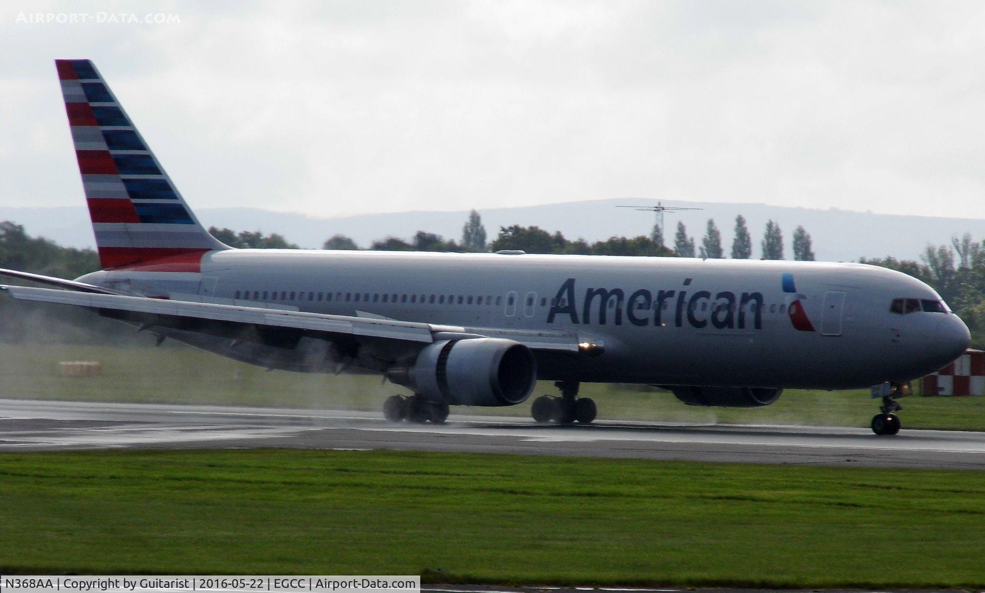 N368AA, 1991 Boeing 767-323 C/N 25195, At Manchester