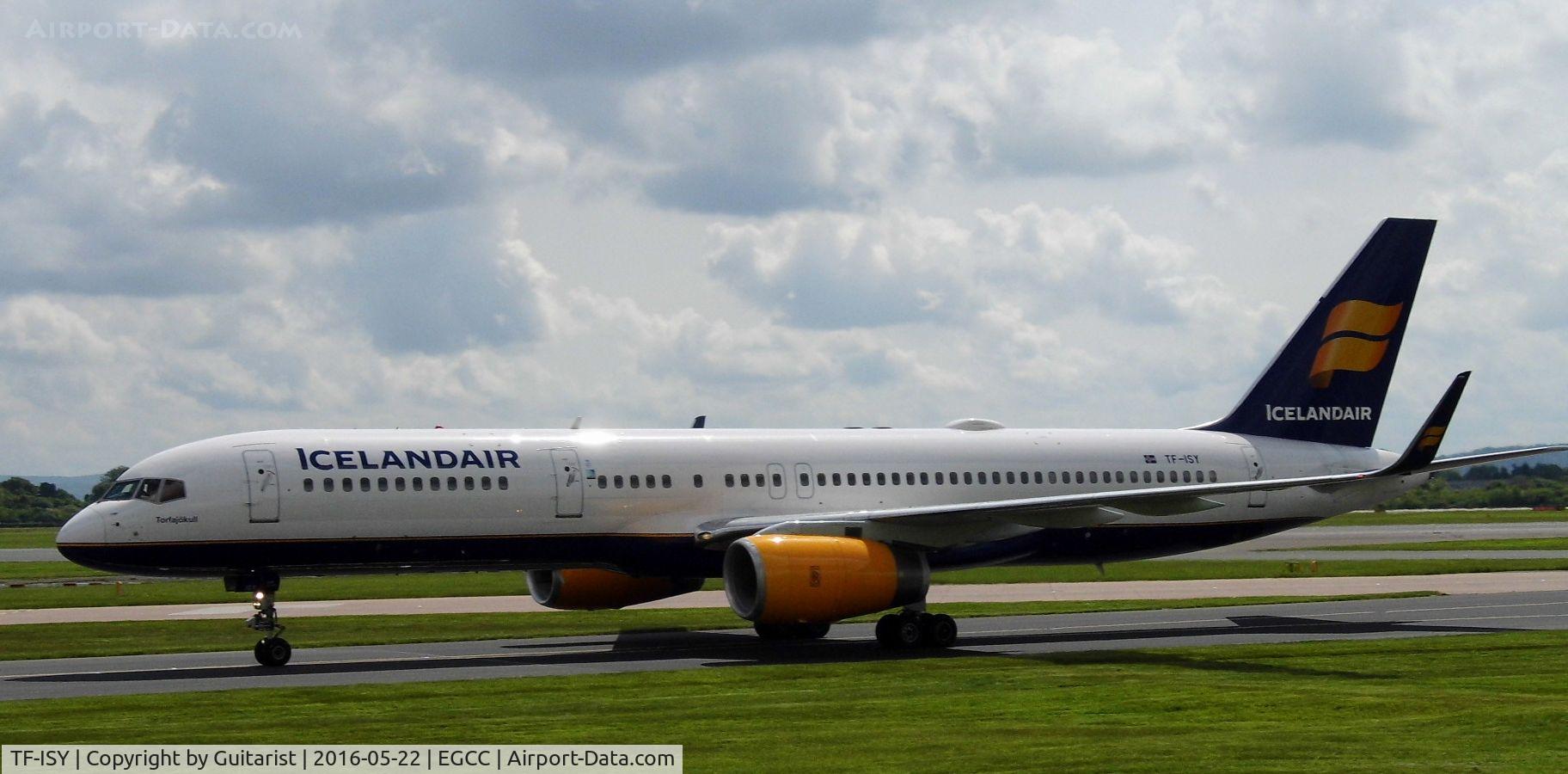 TF-ISY, 1991 Boeing 757-223 C/N 24594, At Manchester