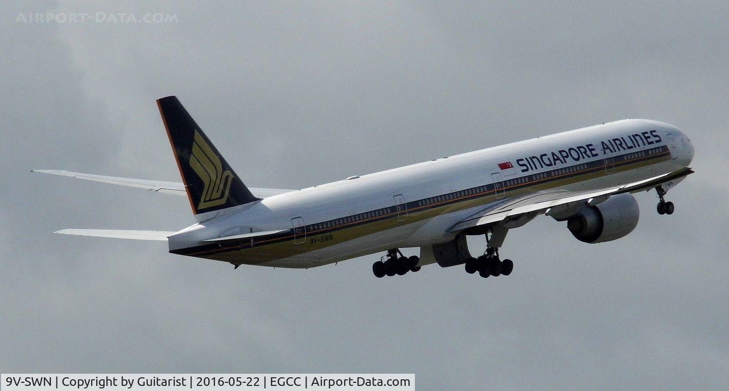 9V-SWN, 2008 Boeing 777-312/ER C/N 34579, At Manchester