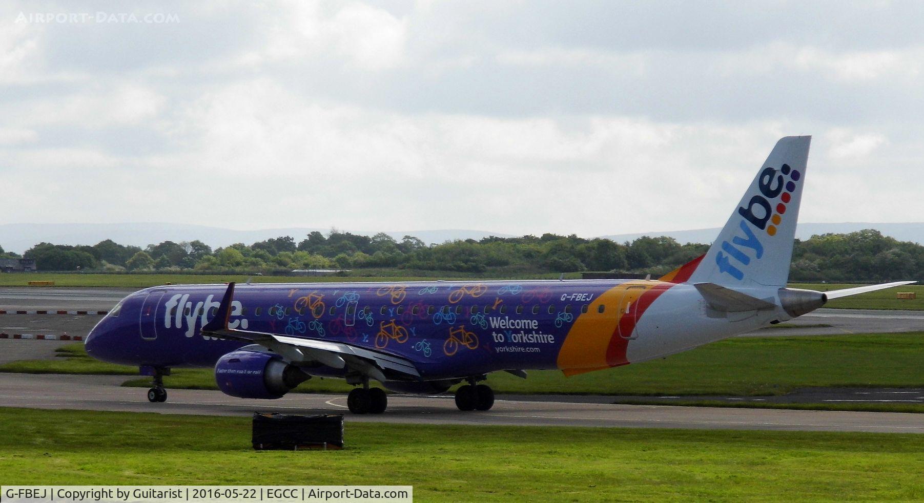 G-FBEJ, 2007 Embraer 195LR (ERJ-190-200LR) C/N 19000155, At Manchester