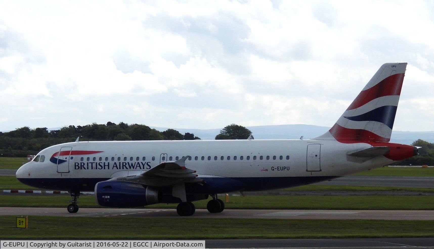 G-EUPU, 2000 Airbus A319-131 C/N 1384, At Manchester
