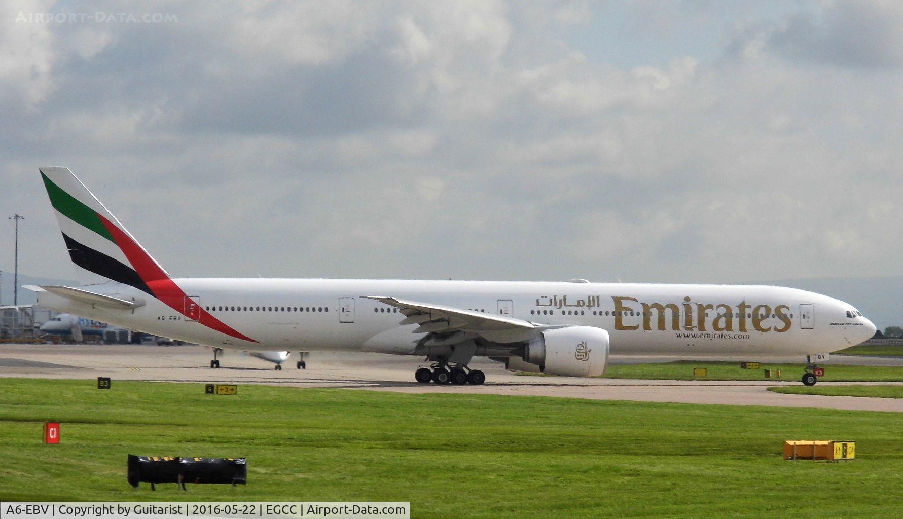 A6-EBV, 2006 Boeing 777-31H/ER C/N 32728, At Manchester