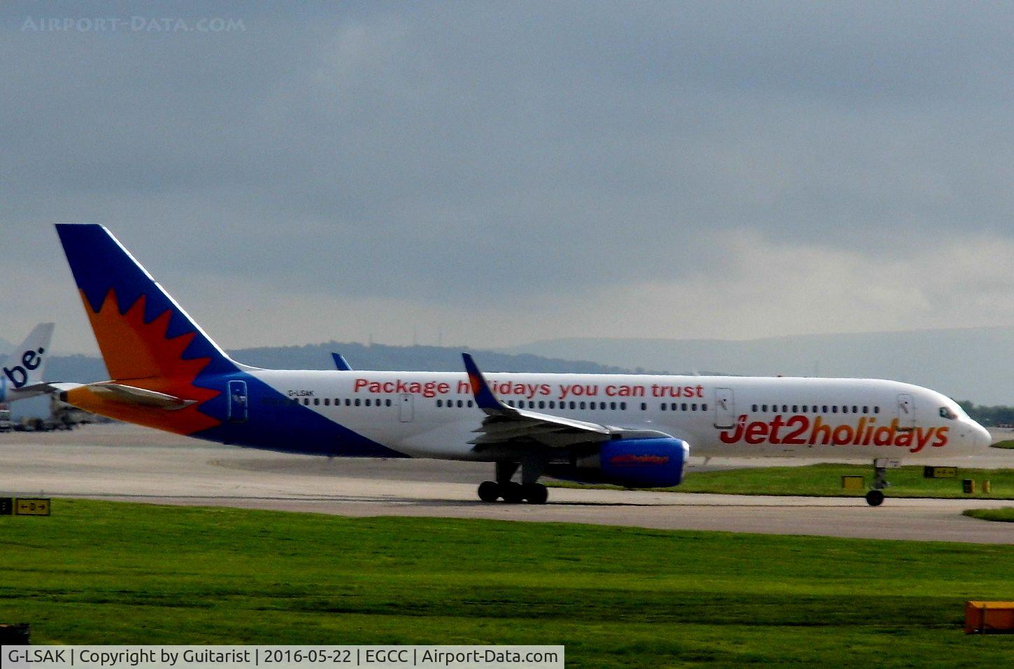 G-LSAK, 1996 Boeing 757-23N C/N 27973, At Manchester