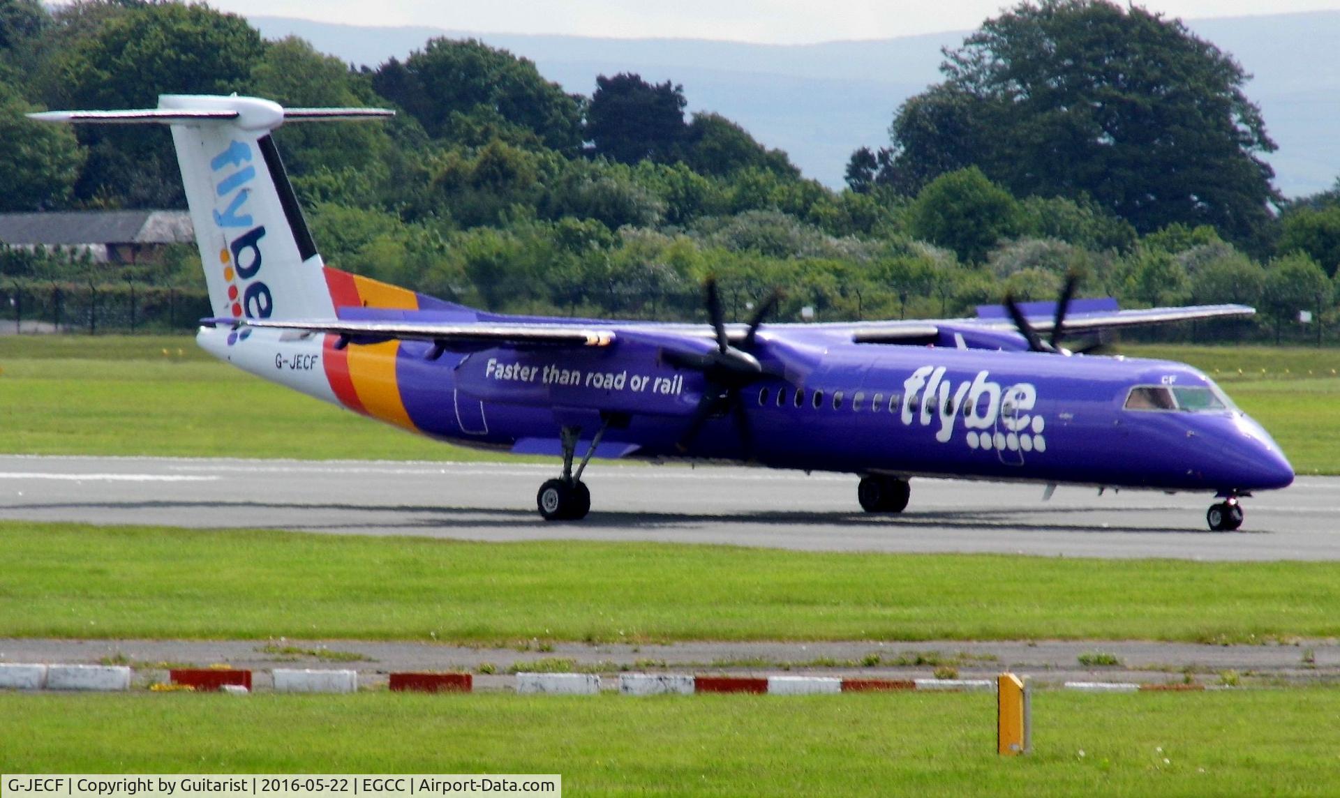 G-JECF, 2004 De Havilland Canada DHC-8-402Q Dash 8 C/N 4095, At Manchester