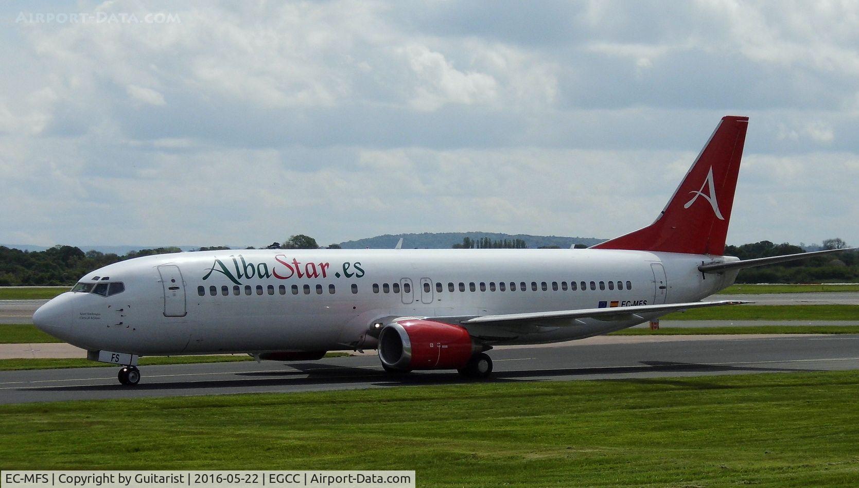 EC-MFS, 1992 Boeing 737-4Y0 C/N 25178, At Manchester