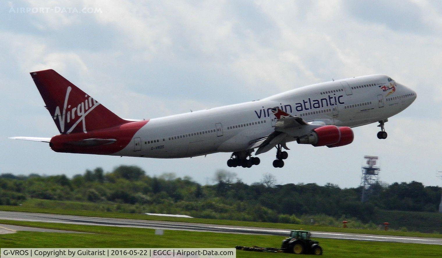 G-VROS, 2001 Boeing 747-443 C/N 30885, At Manchester