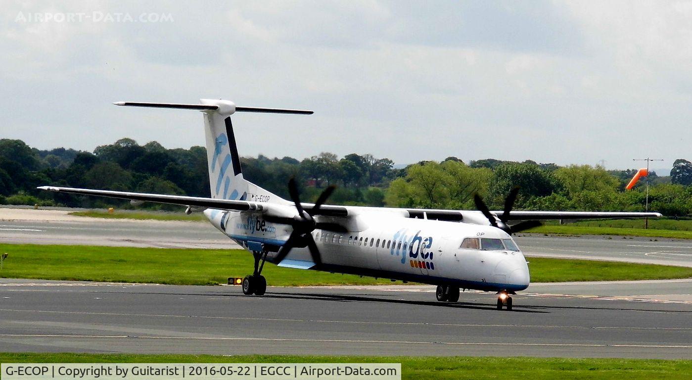 G-ECOP, 2009 De Havilland Canada DHC-8-402Q Dash 8 C/N 4242, At Manchester