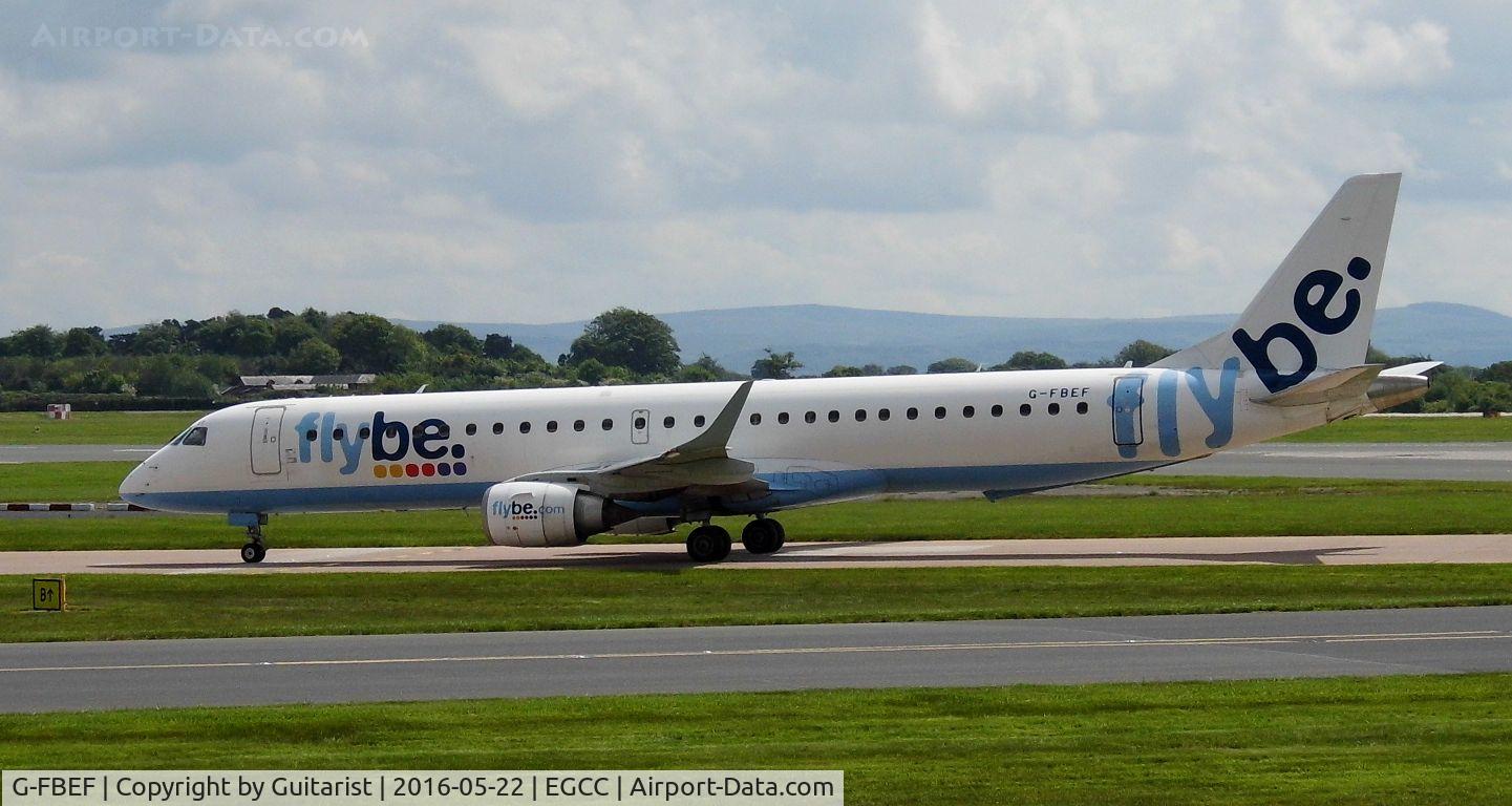 G-FBEF, 2007 Embraer 195LR (ERJ-190-200LR) C/N 19000104, At Manchester