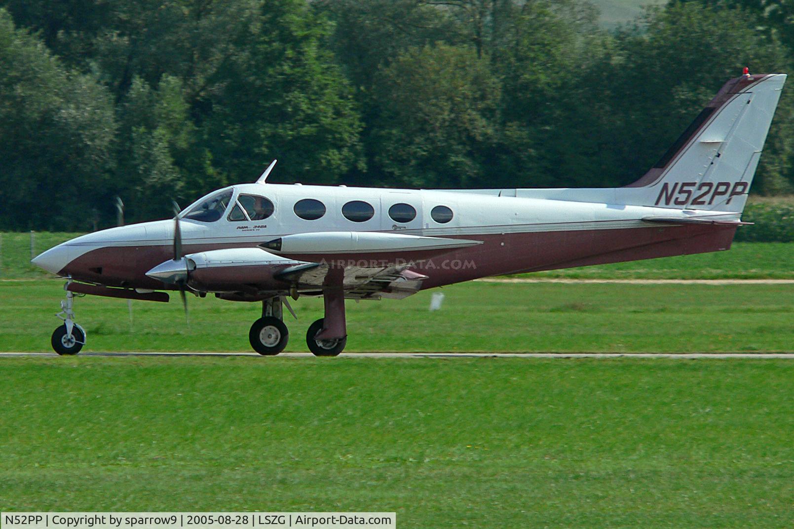 N52PP, 1980 Cessna 340A C/N 340A0987, Take-off run rwy 07