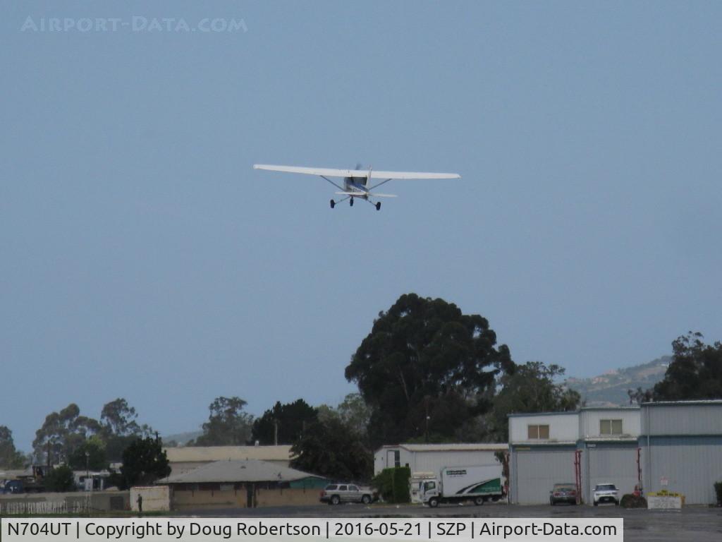 N704UT, 1976 Cessna 150M C/N 15078891, 1976 Cessna 150M, Continental O-200 100 Hp, takeoff climb Rwy 22
