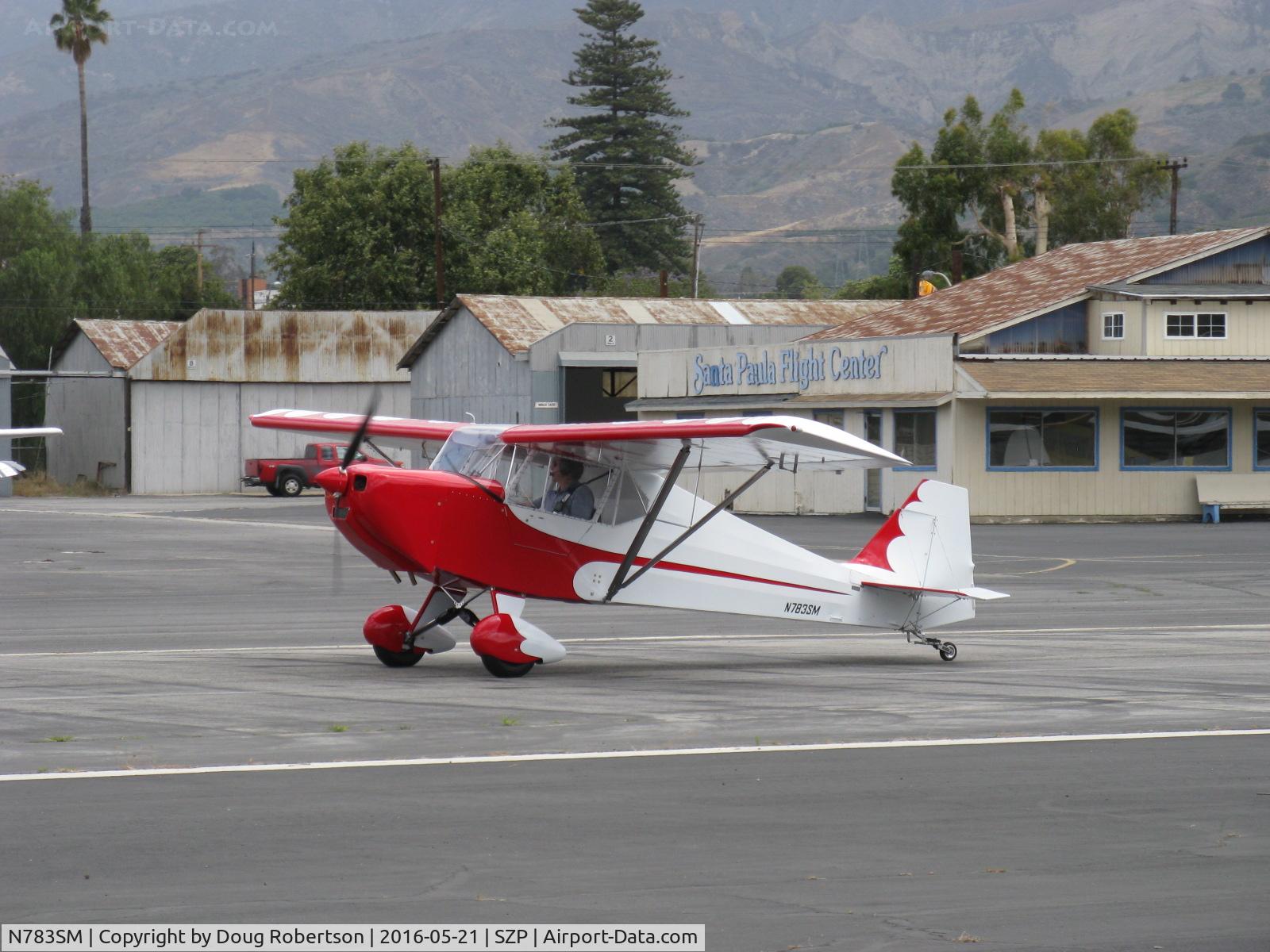 N783SM, Fisher Dakota Hawk C/N DH29, 2011 Fisher Flying Products DAKOTA HAWK, Rotax 912UL 80 Hp, kit-built Experimental class, two-place, excellent workmanship, landing roll Rwy 22