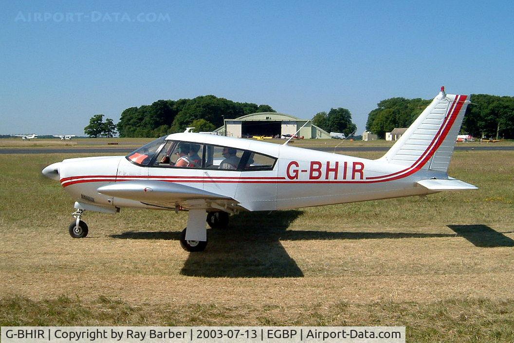 G-BHIR, 1969 Piper PA-28R-200 Cherokee Arrow C/N 28R-35614, Piper PA-28R-200 Cherokee Arrow [28R-35614] Kemble~G 13/07/2003. Written off just over a month later.