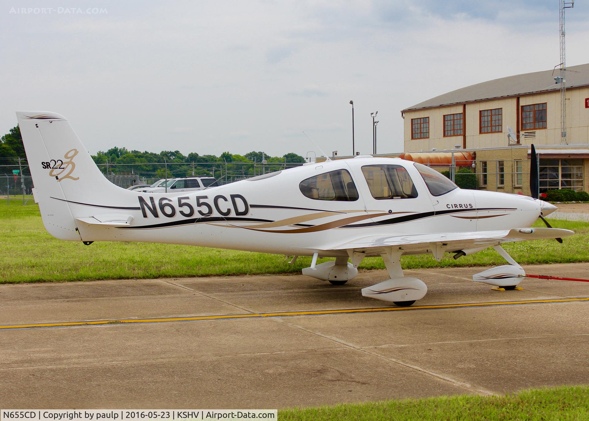 N655CD, 2005 Cirrus SR20 G2 C/N 1587, At Shreveport Regional.