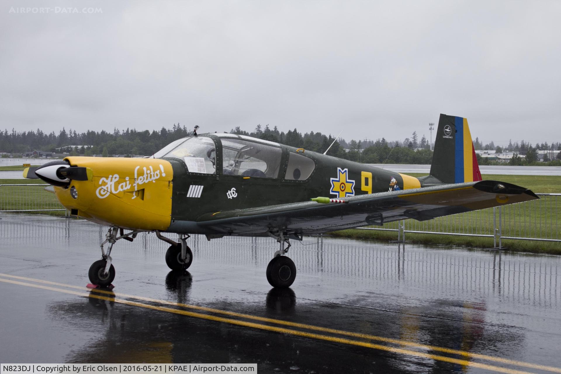 N823DJ, 1975 IAR IAR-823 C/N 05, IAR-823 at the 2016 Paine Field General Aviation Day. This bird is part of the Cascade Warbirds.