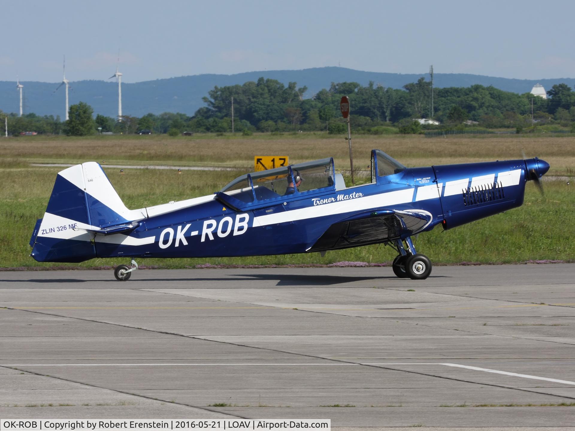 OK-ROB, Zlin Z-326 Trener Master C/N 646-08, Zlin OK-ROB, visiting Bad-Voeslau (LOAV) on 21 May 2016.