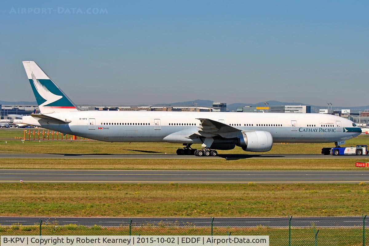 B-KPV, 2011 Boeing 777-367/ER C/N 37901, On tow around to stand