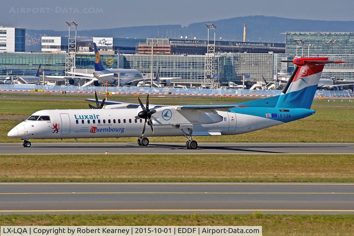 LX-LQA, 2014 De Havilland Canada DHC-8-402 Dash 8 C/N 4468, Taxiing out for departure