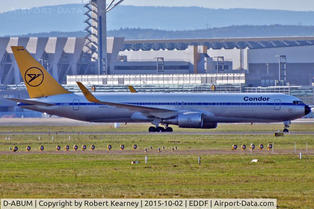 D-ABUM, 1994 Boeing 767-31B C/N 25170, Taxiing in after arrival