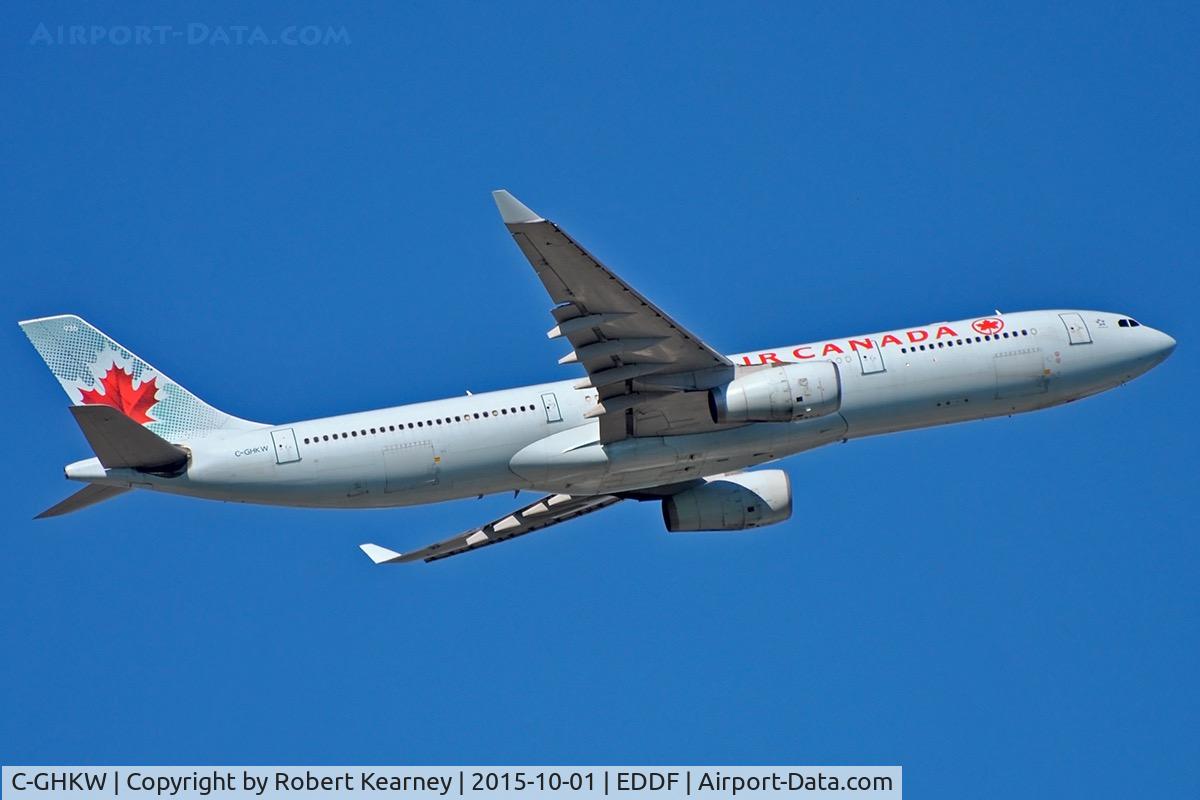 C-GHKW, 2001 Airbus A330-343 C/N 0408, Climbing out of EDDF