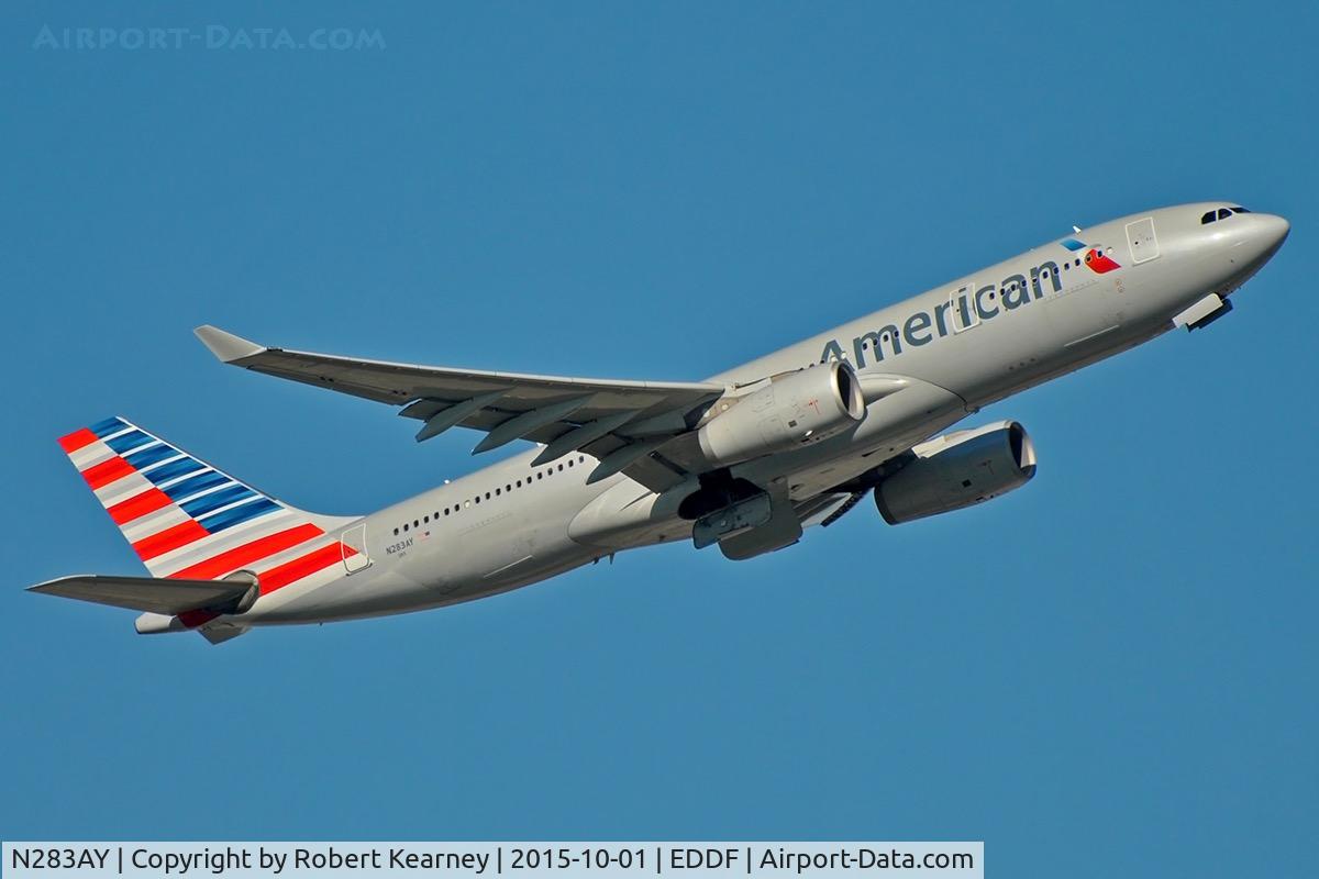 N283AY, 2009 Airbus A330-243 C/N 1076, Climbing out of EDDF