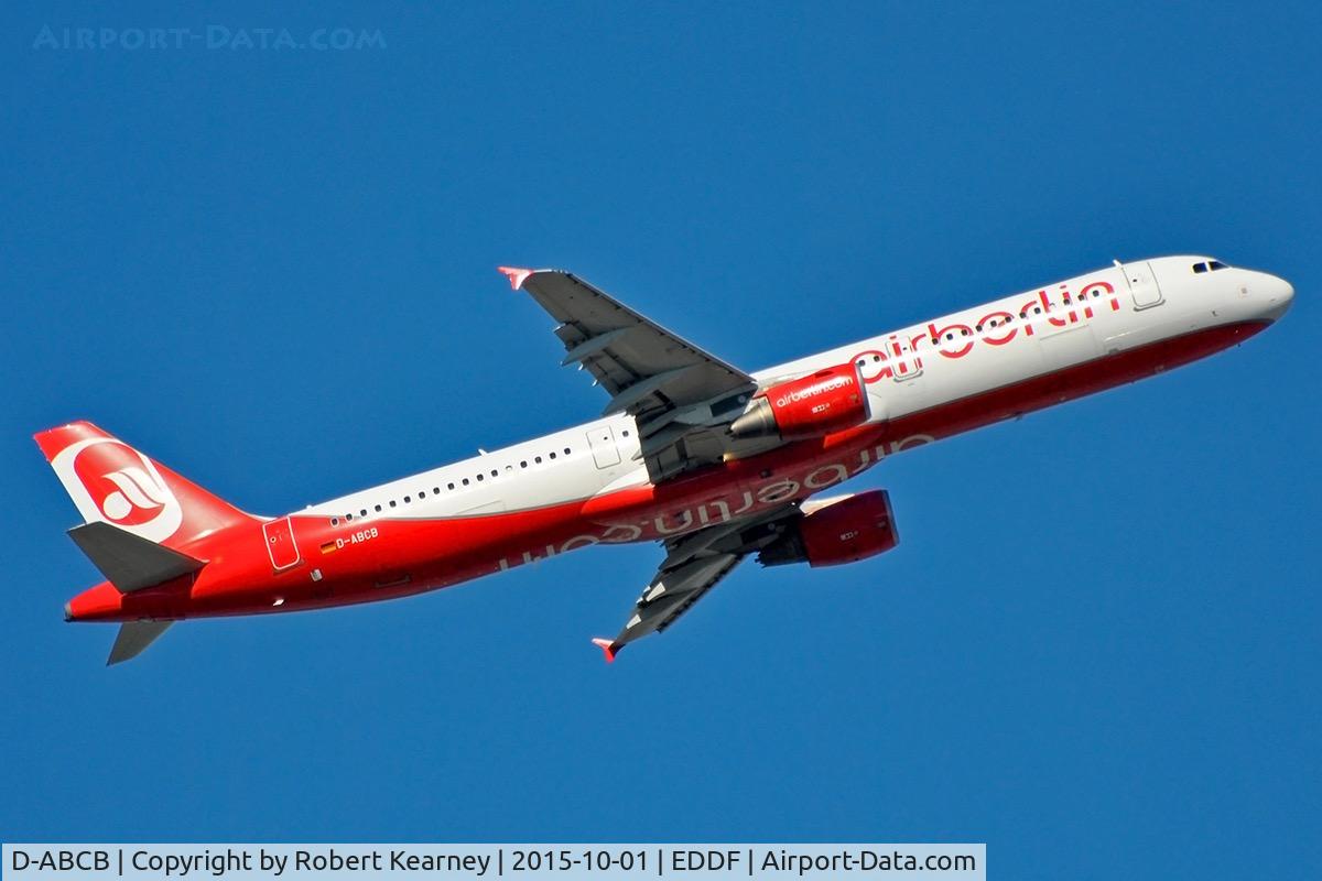 D-ABCB, 2008 Airbus A321-211 C/N 3749, Climbing out of EDDF