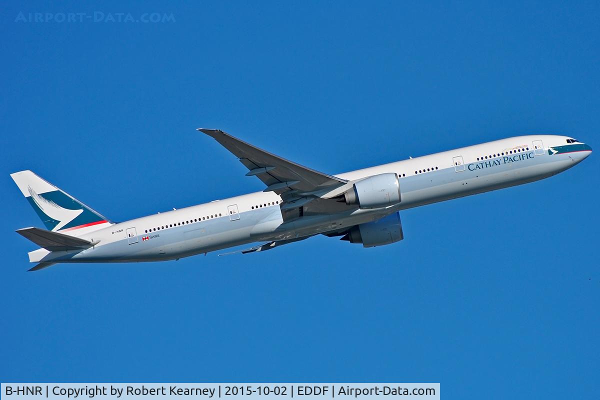 B-HNR, 2015 Boeing 777-367/ER C/N 60724, Climbing out of EDDF