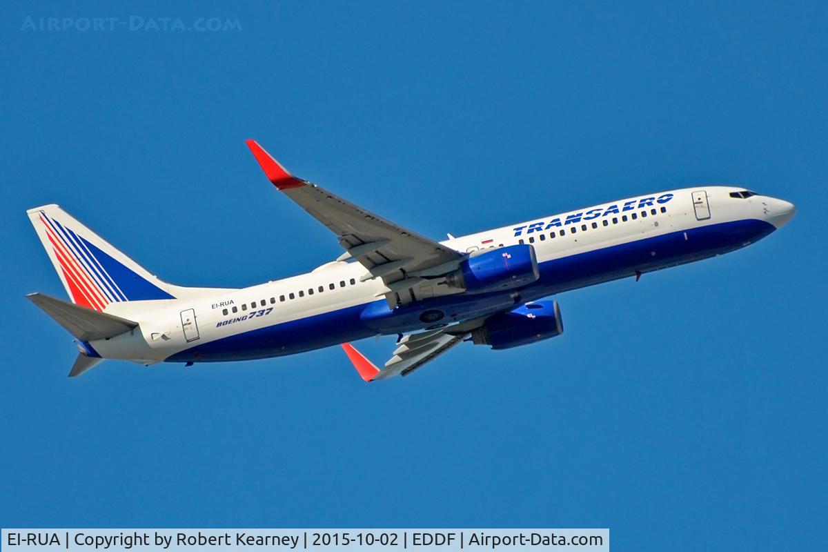 EI-RUA, 1999 Boeing 737-86J C/N 30498, Climbing out of EDDF