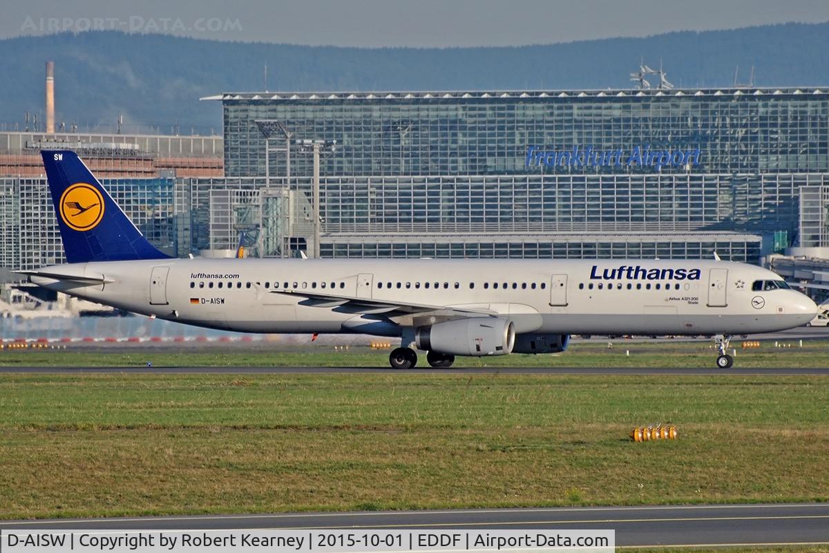 D-AISW, 2009 Airbus A321-231 C/N 4087, Taxiing in after arrival