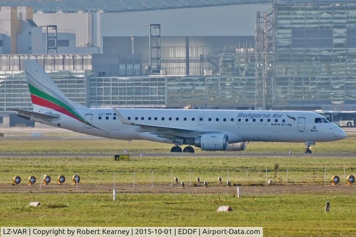 LZ-VAR, 2012 Embraer 190AR (ERJ-190-100IGW) C/N 19000496, Taxiing in after arrival