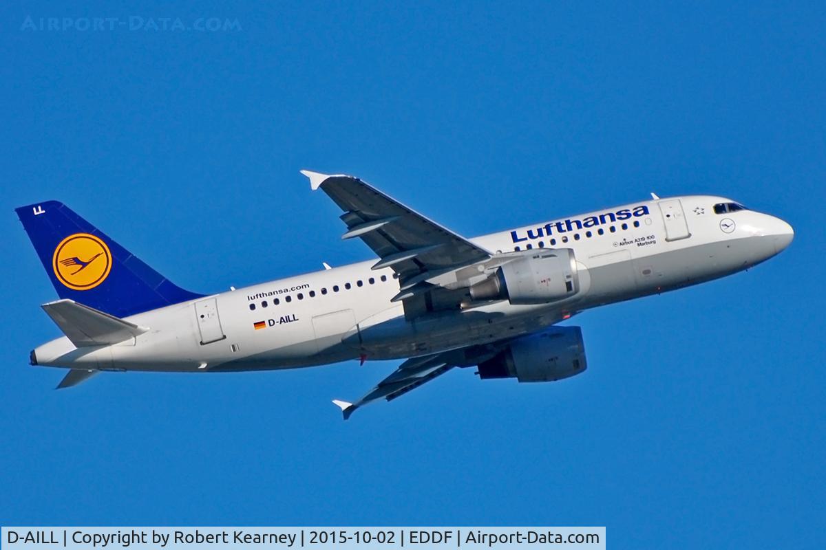D-AILL, 1997 Airbus A319-114 C/N 689, Climbing out of EDDF