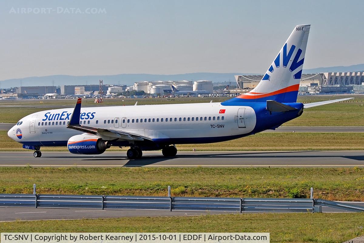 TC-SNV, 1998 Boeing 737-86J C/N 28072, Taxiing out for departure