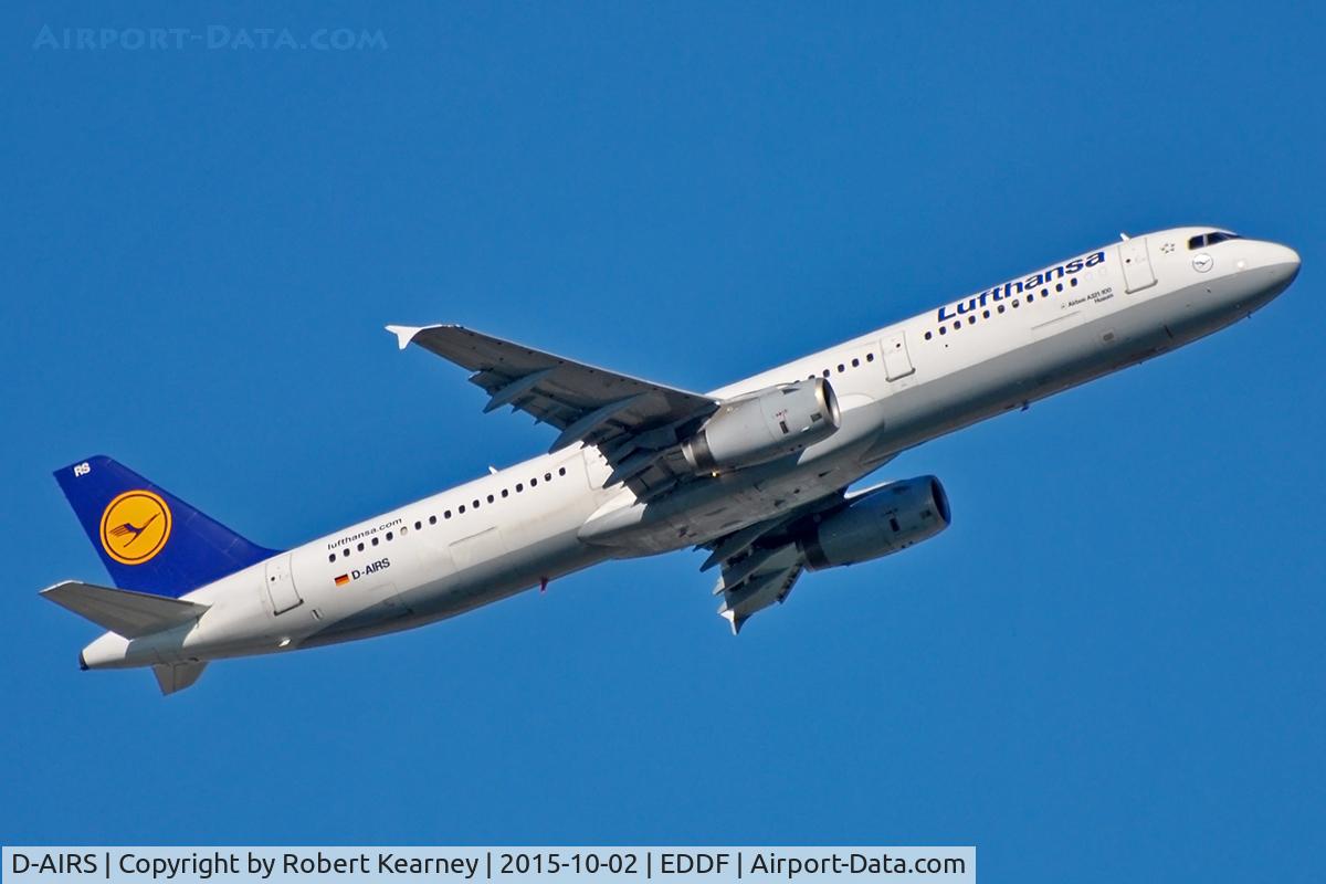 D-AIRS, 1996 Airbus A321-131 C/N 0595, Climbing out of EDDF