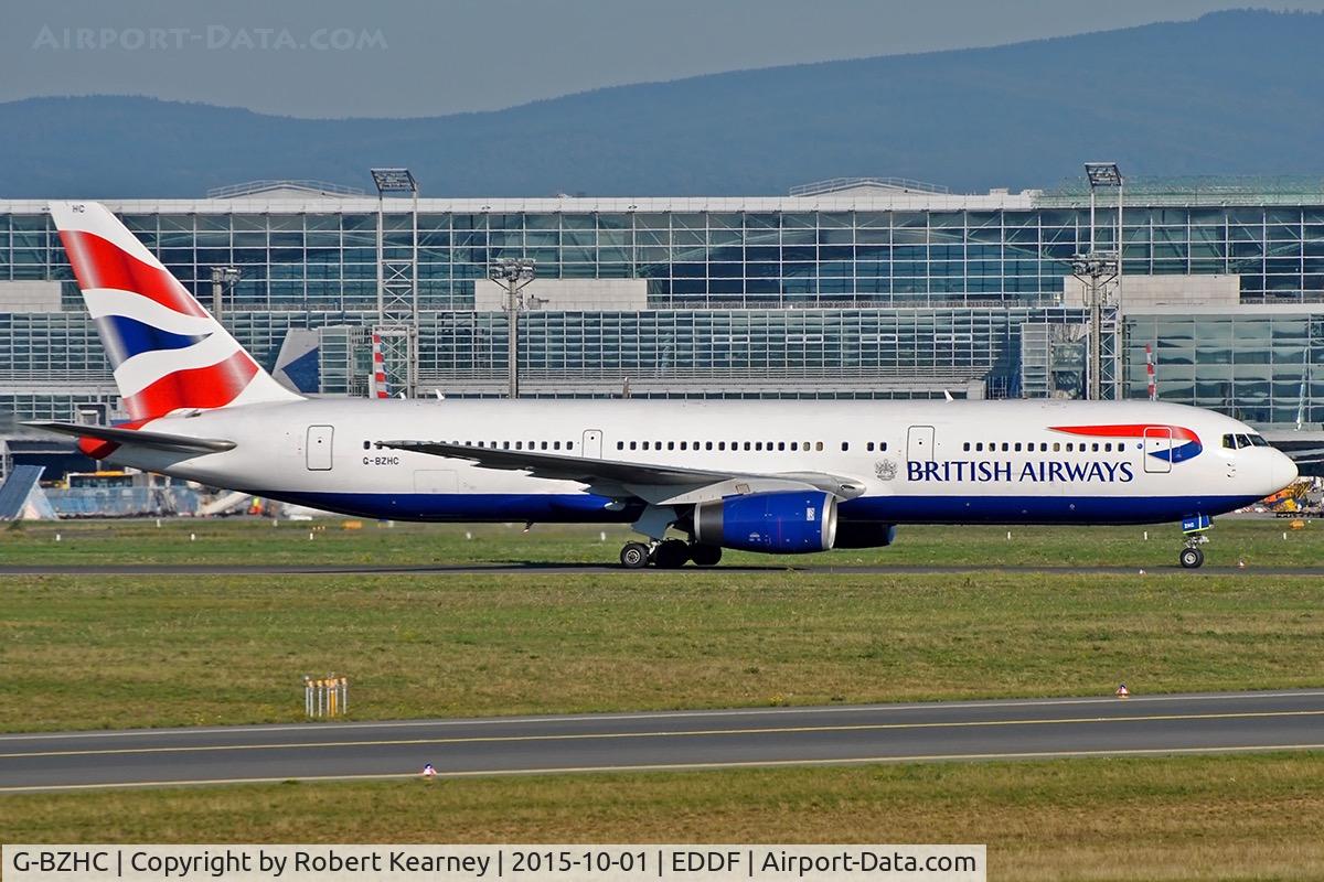 G-BZHC, 1998 Boeing 767-336 C/N 29232, Taxiing in after arrival