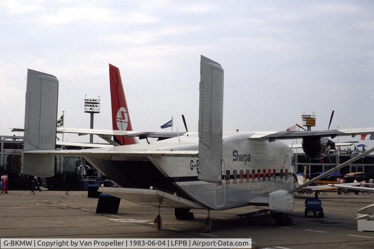 G-BKMW, 1982 Short 330-100 C/N SH.3094, Shorts Sherpa demonstrator at Le Bourget in 1983