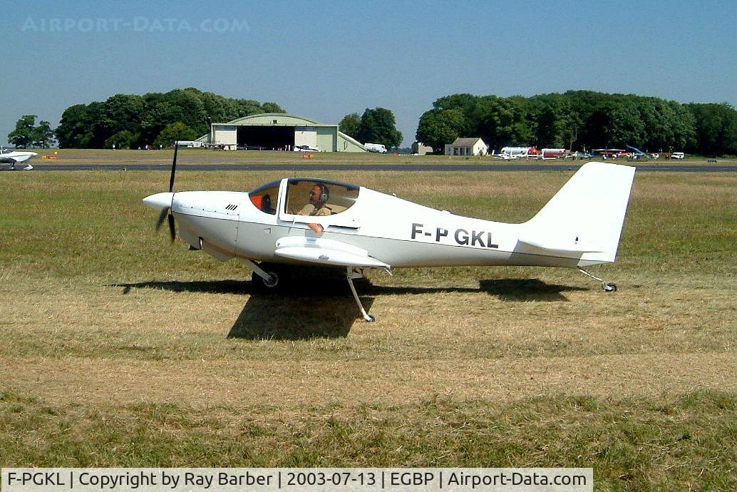 F-PGKL, Europa XS Monowheel C/N 395, Europa Avn Europa XS [395] Kemble~G 13/07/2003