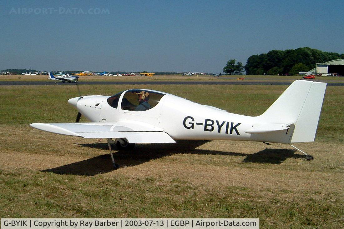 G-BYIK, 1999 Europa Monowheel C/N PFA 247-12771, Europa Avn Europa [PFA 247-12771] Kemble~G 13/07/2003