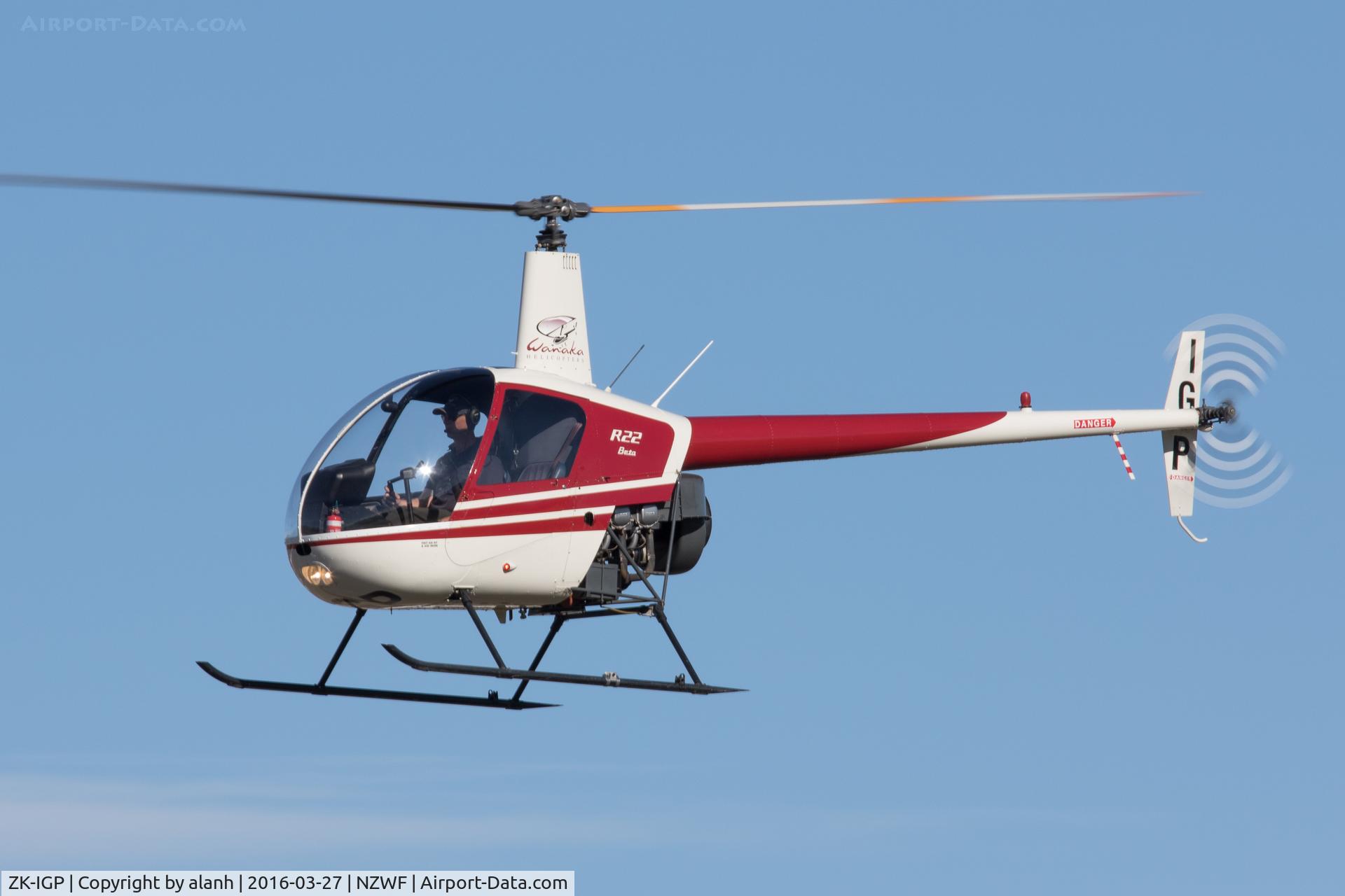 ZK-IGP, Robinson R22 Beta C/N 0716, Taking part in a parade of helicopters at Wings Over Wanaka