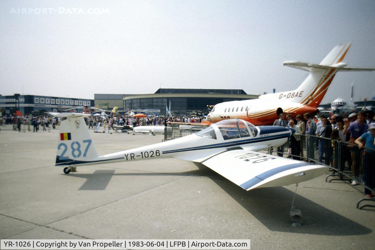YR-1026, ICA-Brasov IAR-28MA C/N 01, ICA-Brasov IAR-28MA motorglider prototype at Le Bourget 1983