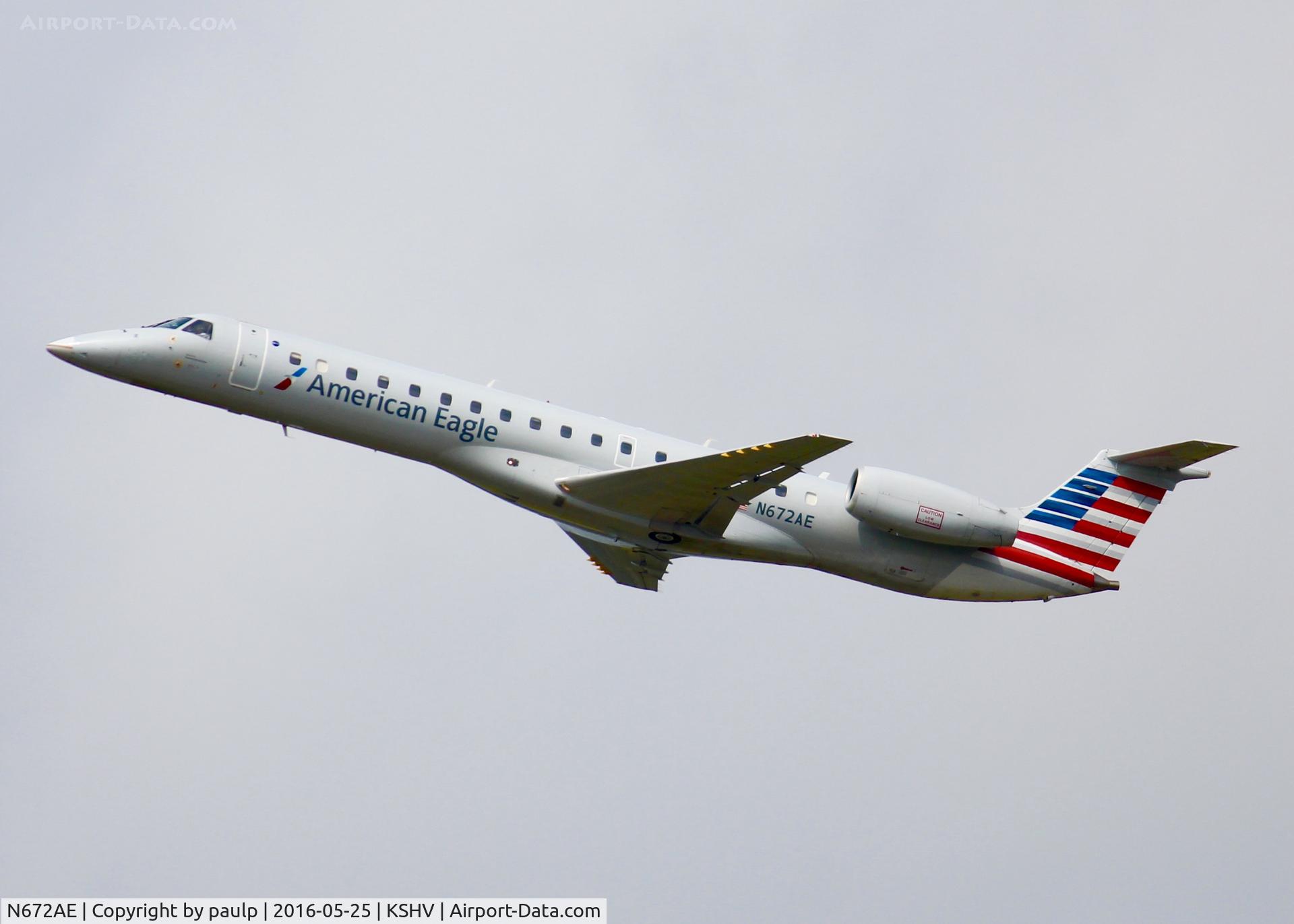 N672AE, 2004 Embraer ERJ-145LR (EMB-145LR) C/N 145794, At Shreveport Regional.