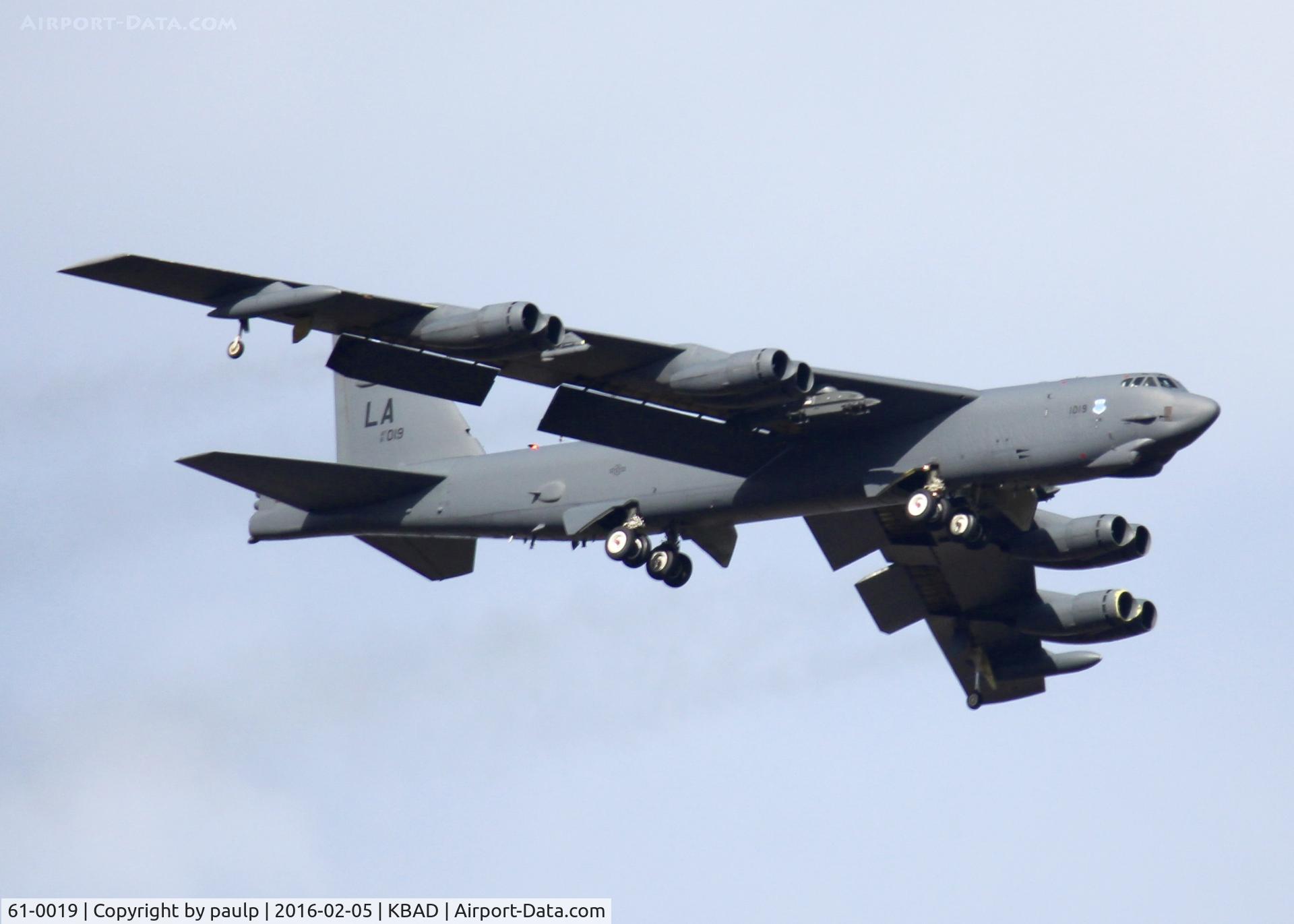 61-0019, 1961 Boeing B-52H Stratofortress C/N 464446, At Barksdale Air Force Base.