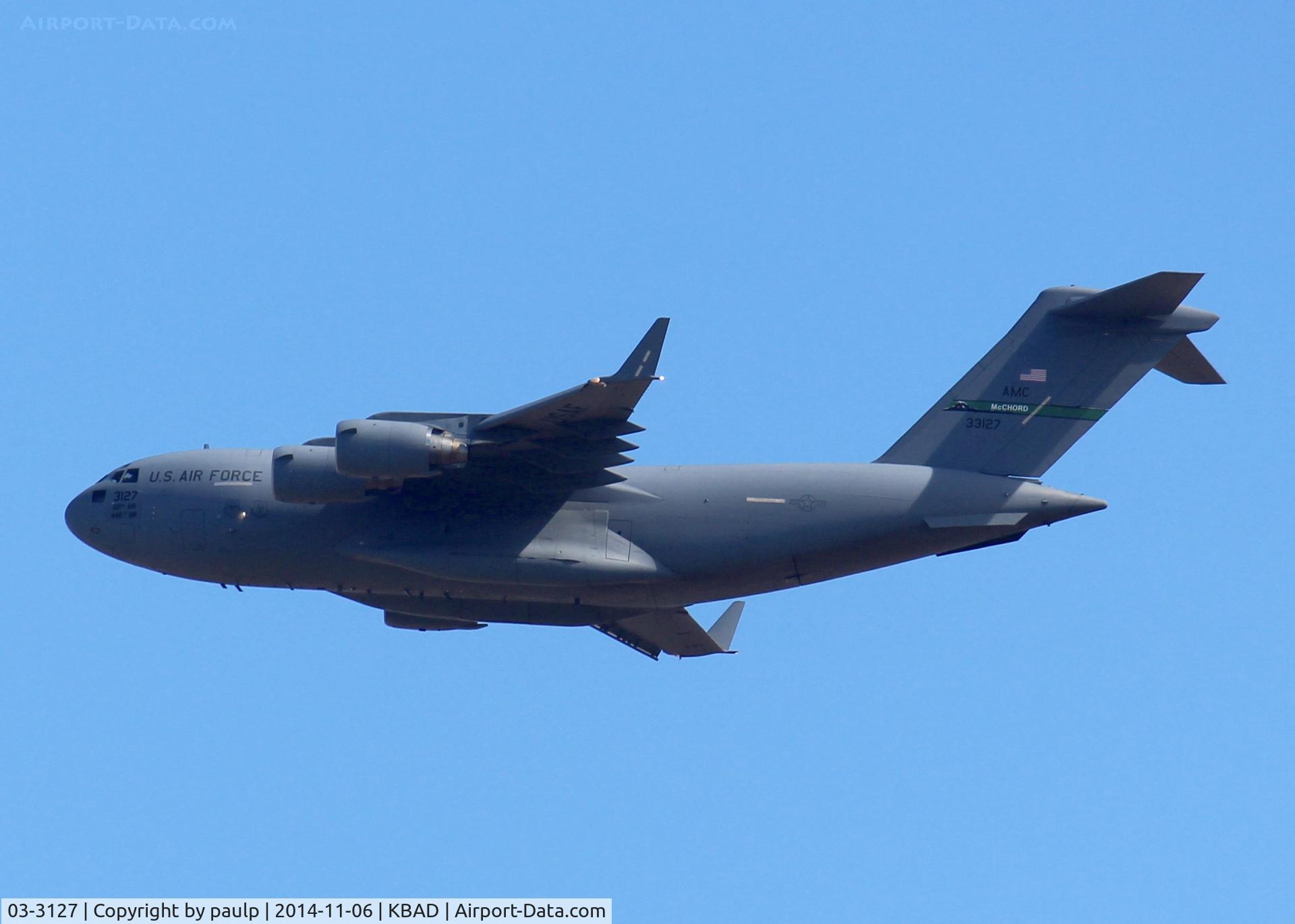 03-3127, 2003 Boeing C-17A Globemaster III C/N P-127, At Barksdale Air Force Base.