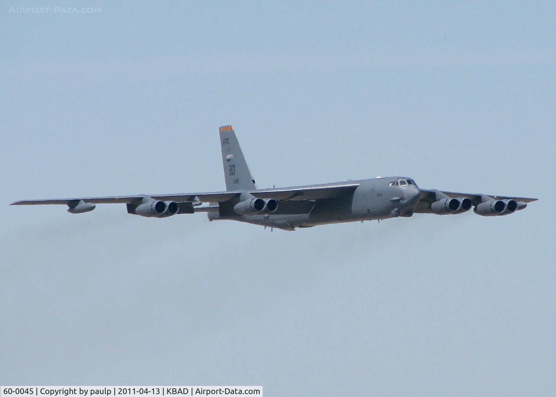 60-0045, 1960 Boeing B-52H Stratofortress C/N 464410, At Barksdale Air Force Base.