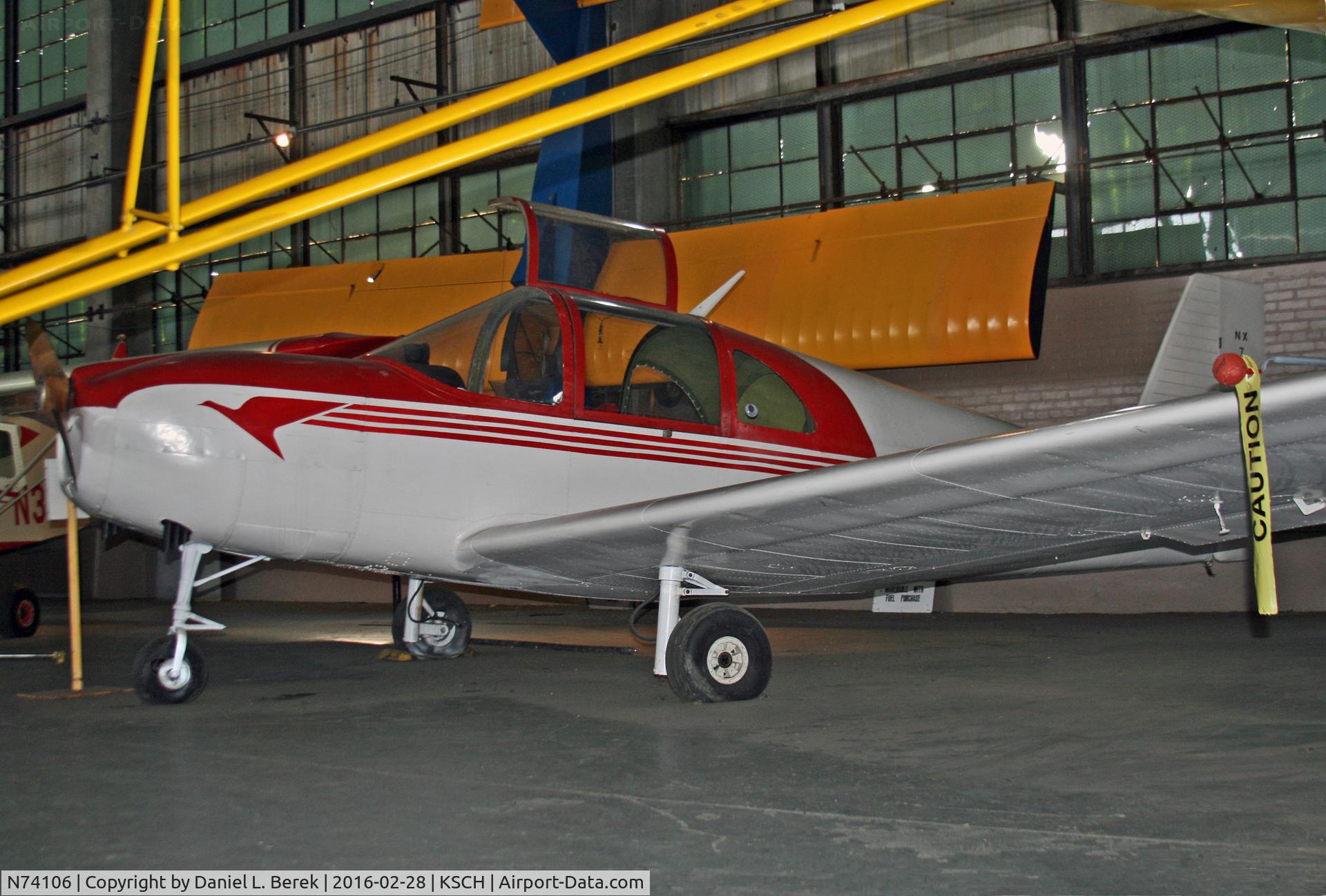 N74106, 1947 Strat M-21 C/N 101, Russian-born engineer Mischa Strat designed and built this little four-place monoplane, which first flew in 1949.