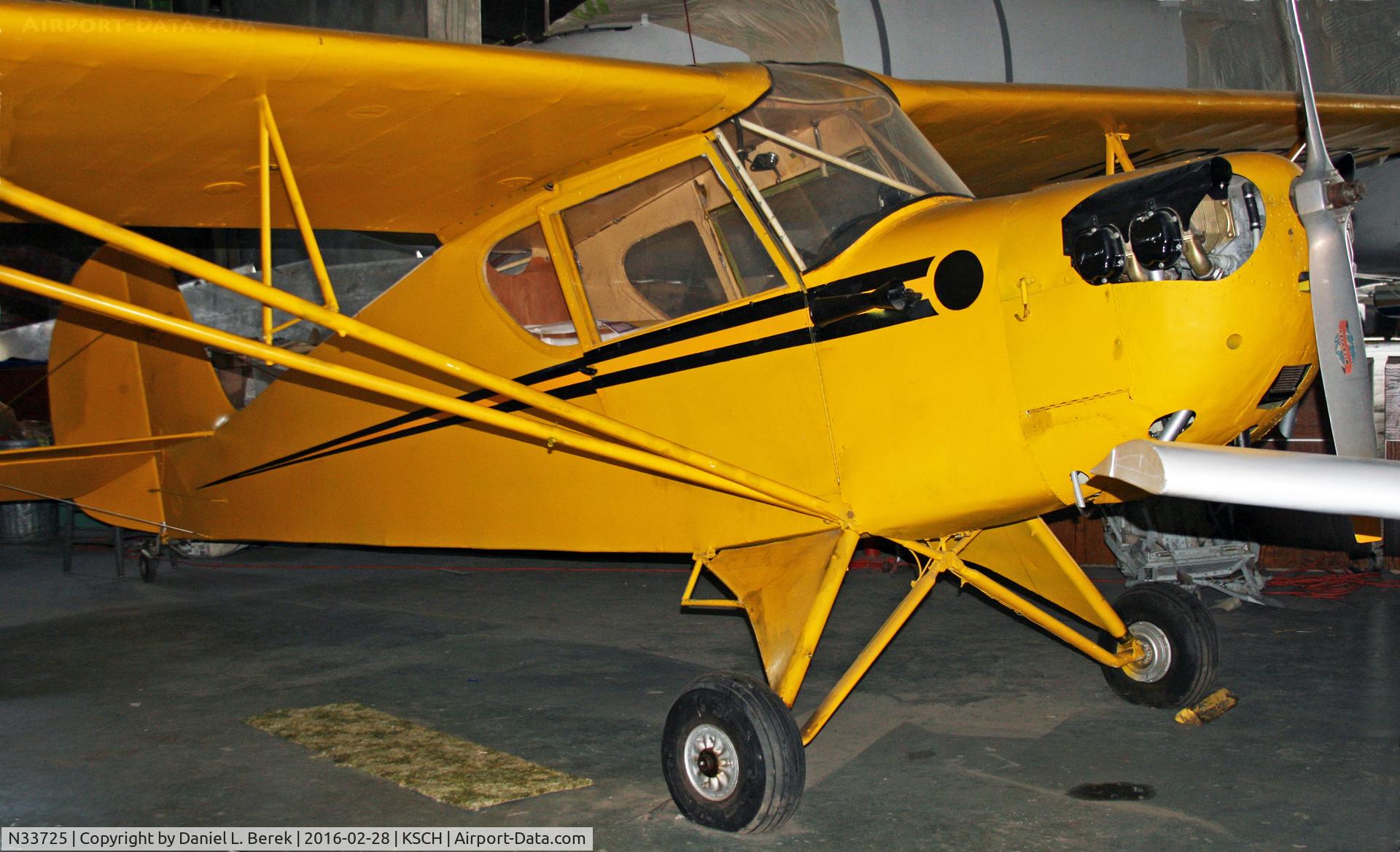 N33725, 1941 Aeronca 65-LB C/N L13001, This lovely, very early (1941) Aeronca Chief now resides at the Empire State Aerosciences Museum.