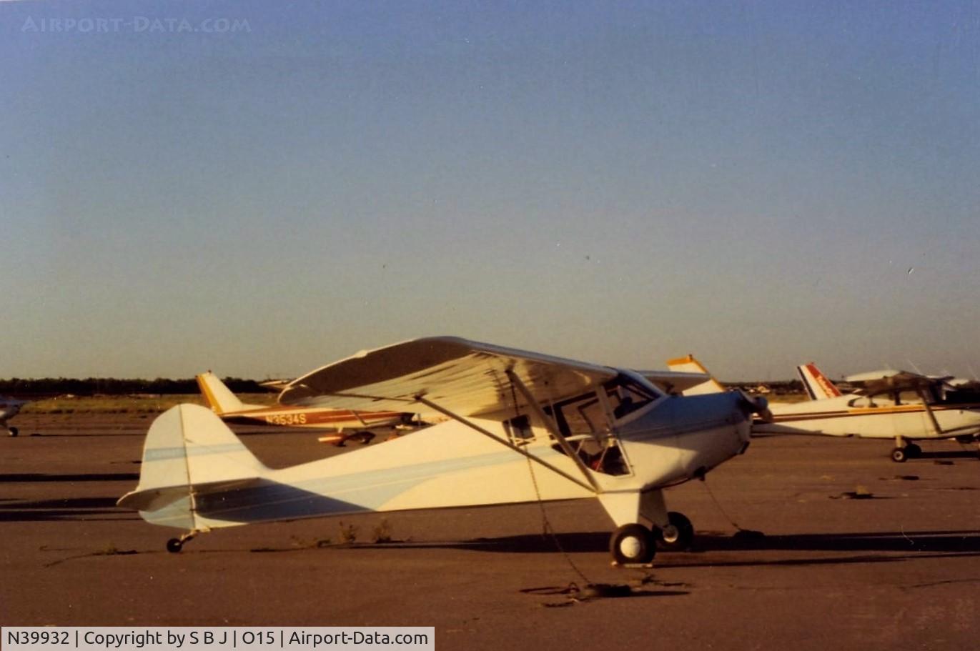 N39932, 1945 Taylorcraft BC12-D C/N 6585, 932 in the late day sun at O15 with the next day 932 to be delivered to its new owner.